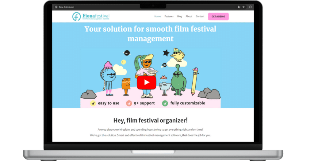 Online-merkpositionering-website-fiona-festival-ministry-of-marketing